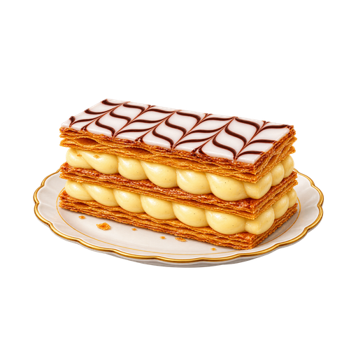 Mille-feuille sticker illustration