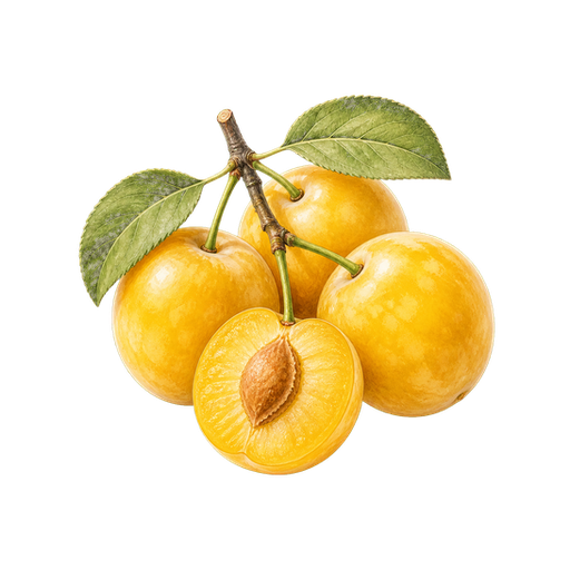 Mirabelle Plum sticker illustration