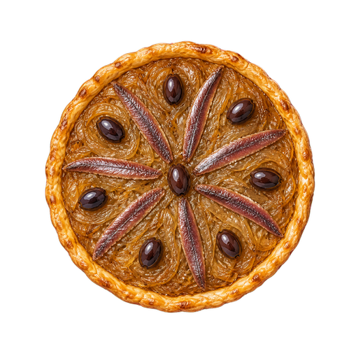 Nicoise Onion Tart sticker illustration