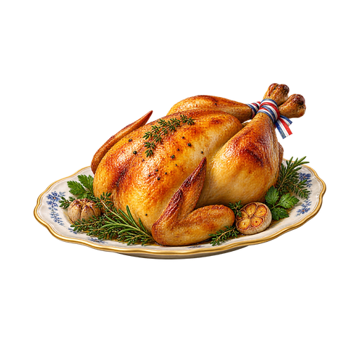 Bresse Chicken sticker illustration