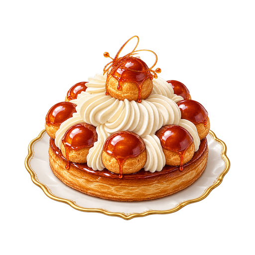 Saint-Honore sticker illustration