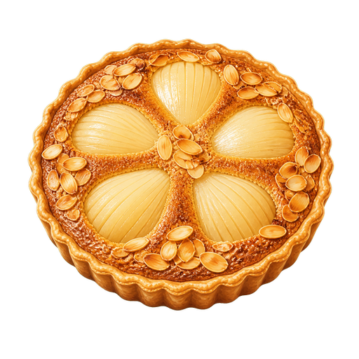 Pear Tart Bourdaloue sticker illustration