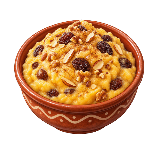 Canarian Frangollo Pudding sticker illustration