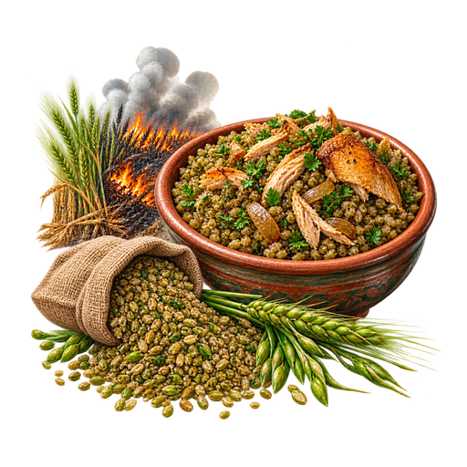 Green Wheat sticker illustration