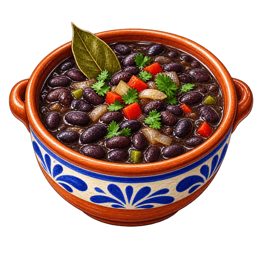 Frijoles Negros sticker illustration