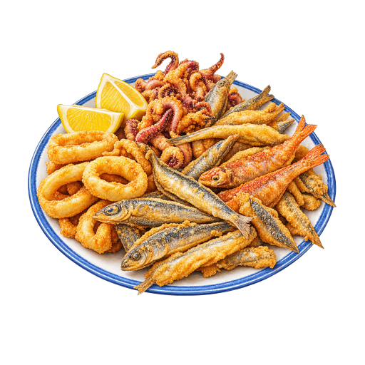 Málaga Fish Fry sticker illustration