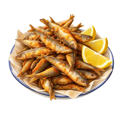 Friture de la Moselle sticker illustration