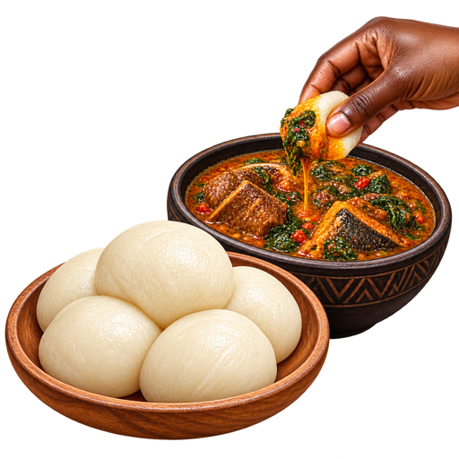 Congolese Fufu sticker illustration