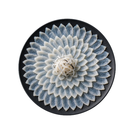 Fugu Sashimi sticker illustration