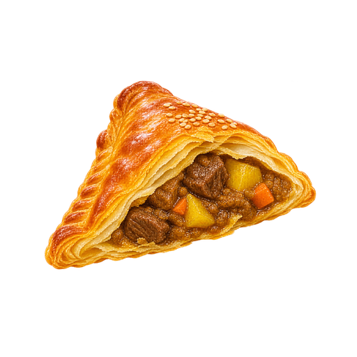 Curry Beef Triangle sticker illustration