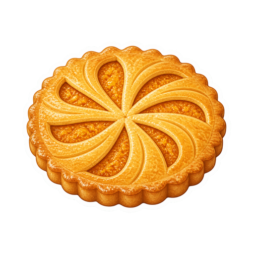 Galette Créole sticker illustration