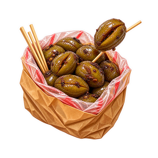 Liquorice Olives (Airplane Olives) sticker illustration