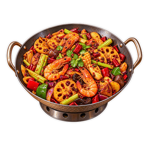 Dry Pot (Ganguo) sticker illustration