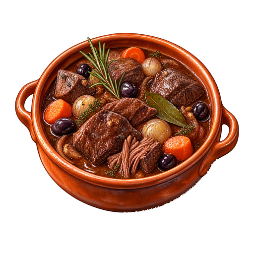 Gardiane de boeuf sticker illustration