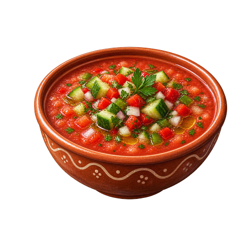Alentejo Gaspacho sticker illustration
