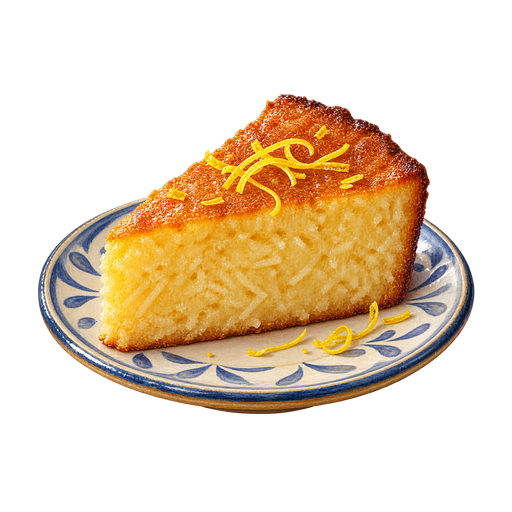 Guinean Cassava Cake sticker illustration