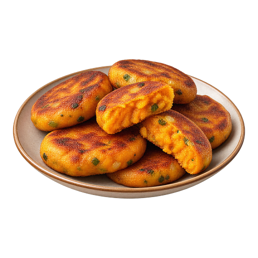 Sweet Potato Cakes sticker illustration