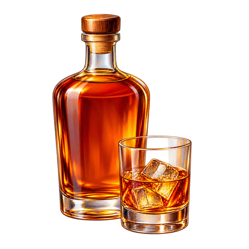 Clarke's Court Rum sticker illustration