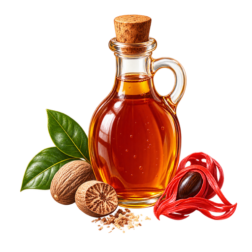 Grenadian Nutmeg Syrup sticker illustration