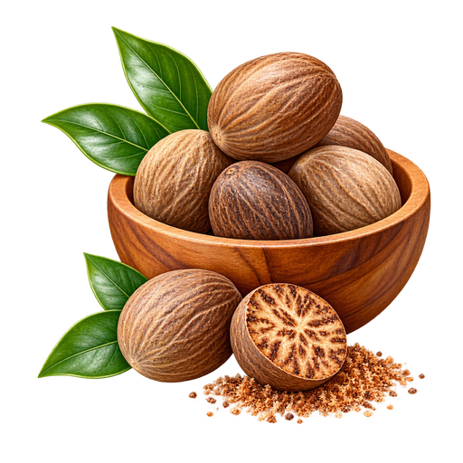 Grenadian Nutmeg sticker illustration