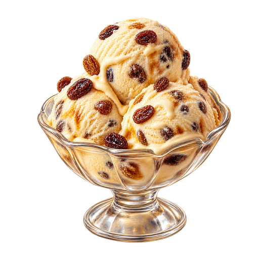 Grenadian Rum Raisin Ice Cream sticker illustration