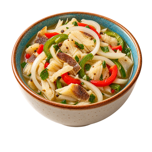 Grenadian Saltfish Souse sticker illustration