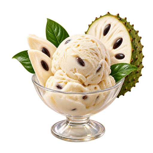 Grenadian Soursop Ice Cream sticker illustration