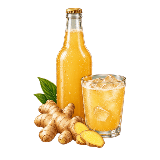 Jamaican Ginger Beer sticker illustration
