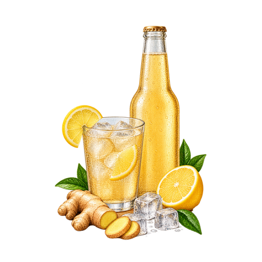 Lesotho Ginger Beer sticker illustration