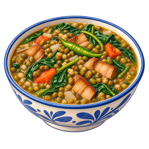 Ginisang munggo sticker illustration
