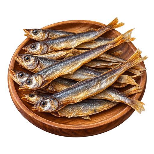 Dried Capelin sticker illustration