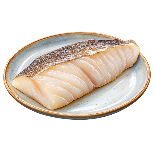 Greenland Halibut sticker illustration