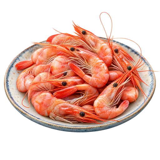 Greenlandic Shrimp sticker illustration