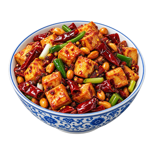 Home-Style Braised Tofu sticker illustration