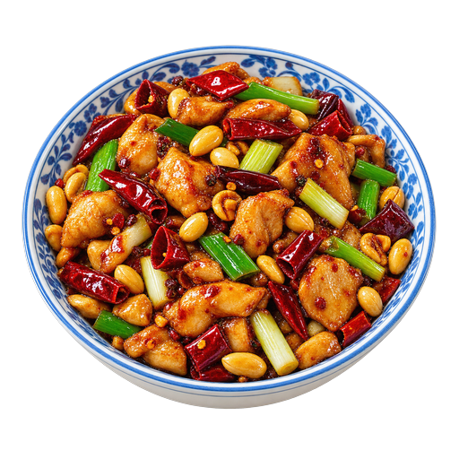 Kung Pao Chicken sticker illustration