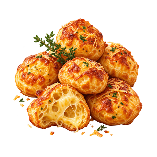 Gougeres Bourguignonnes sticker illustration