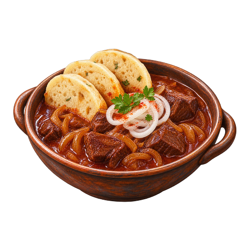 Czech Goulash sticker illustration