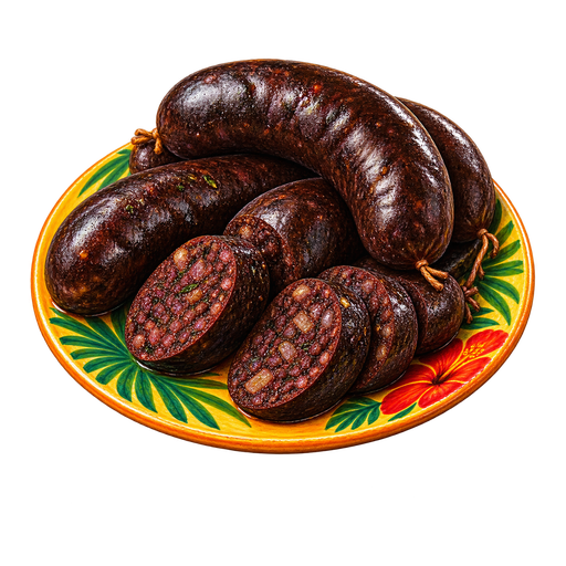 Creole Blood Sausage sticker illustration