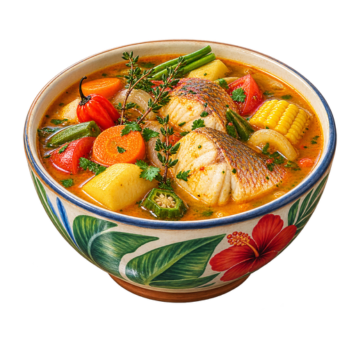 Fish Soup sticker illustration