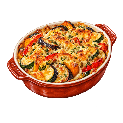 Vegetable Gratin sticker illustration