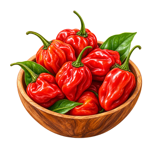 Guadeloupe Chili sticker illustration