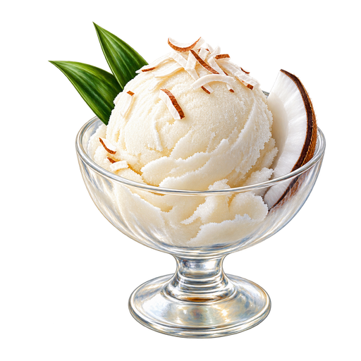 Coconut Sorbet sticker illustration