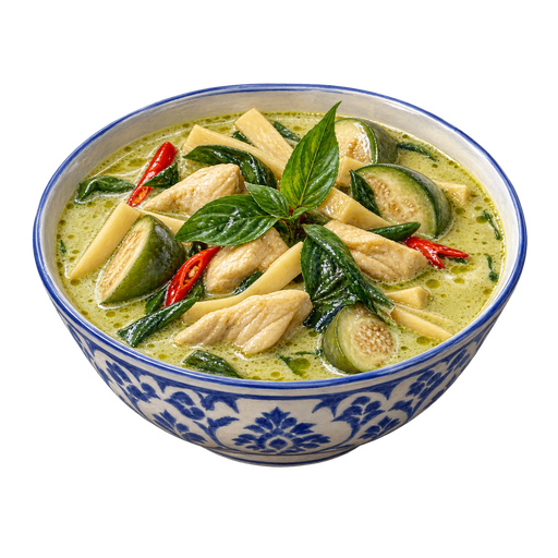 Green Curry sticker illustration