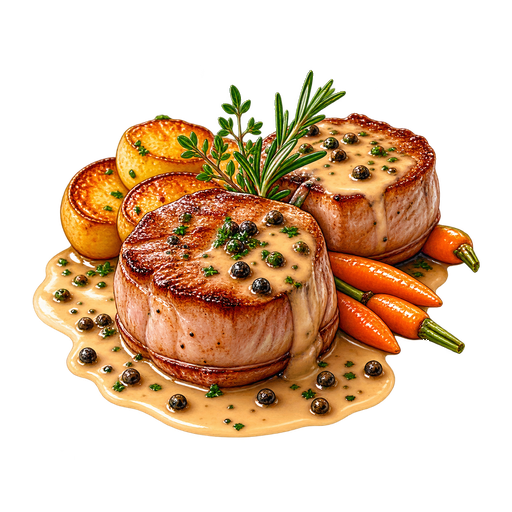 Grenadins de veau sticker illustration