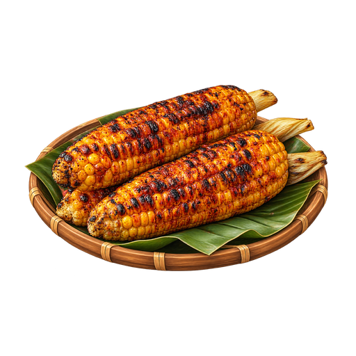 Guinean Grilled Corn sticker illustration
