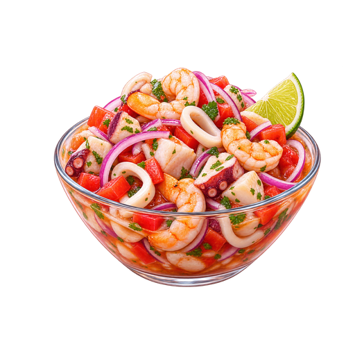 Ceviche Guatemalteco sticker illustration