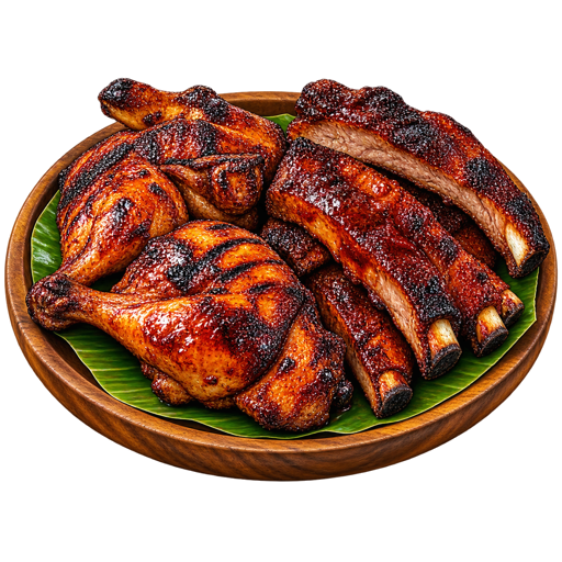 Chamorro Barbecue sticker illustration