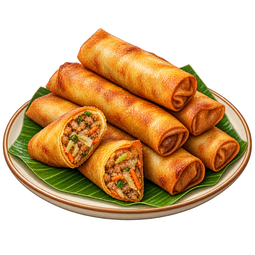 Lumpia sticker illustration