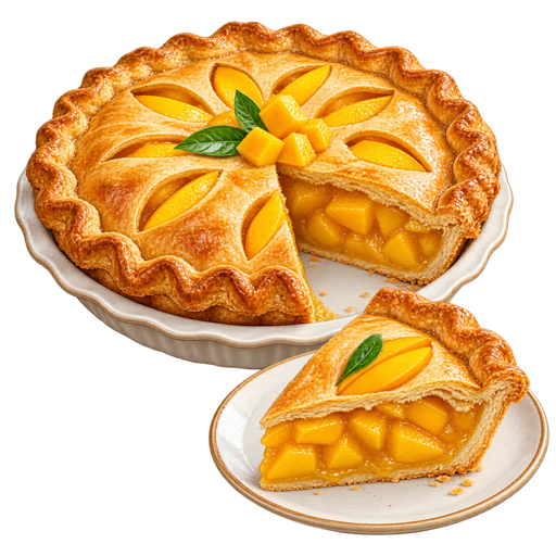 Månha Pie sticker illustration