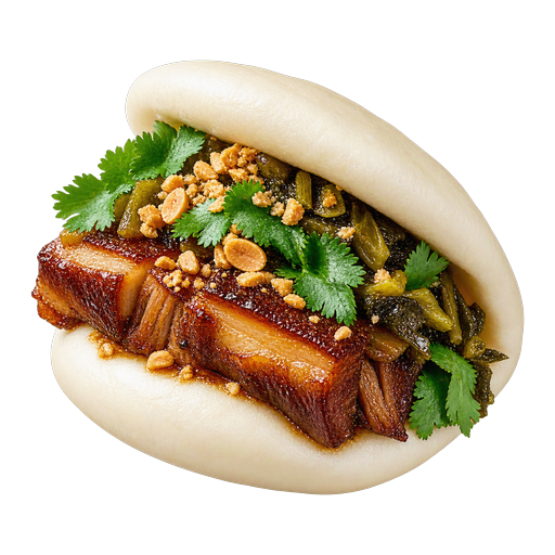 Steamed Pork Belly Bun sticker illustration